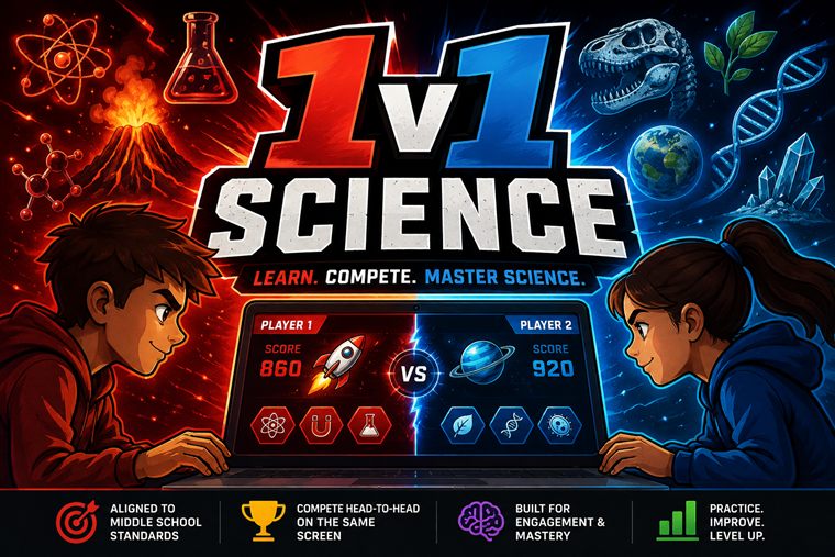 1v1 Science arcade cover art